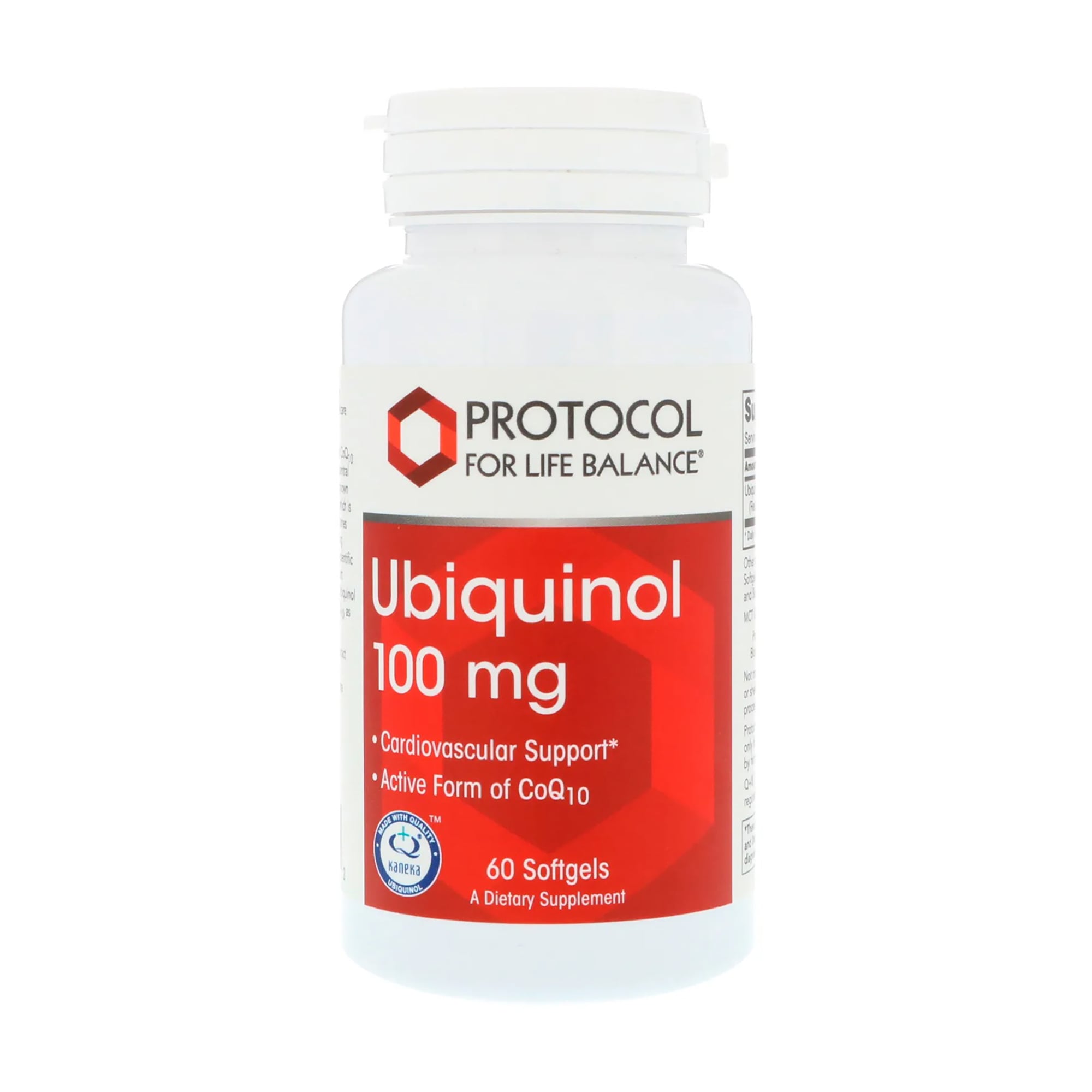 Убіхінол Protocol For Life Balance Ubiquinol, 100 мг, 60 гелевих капсул